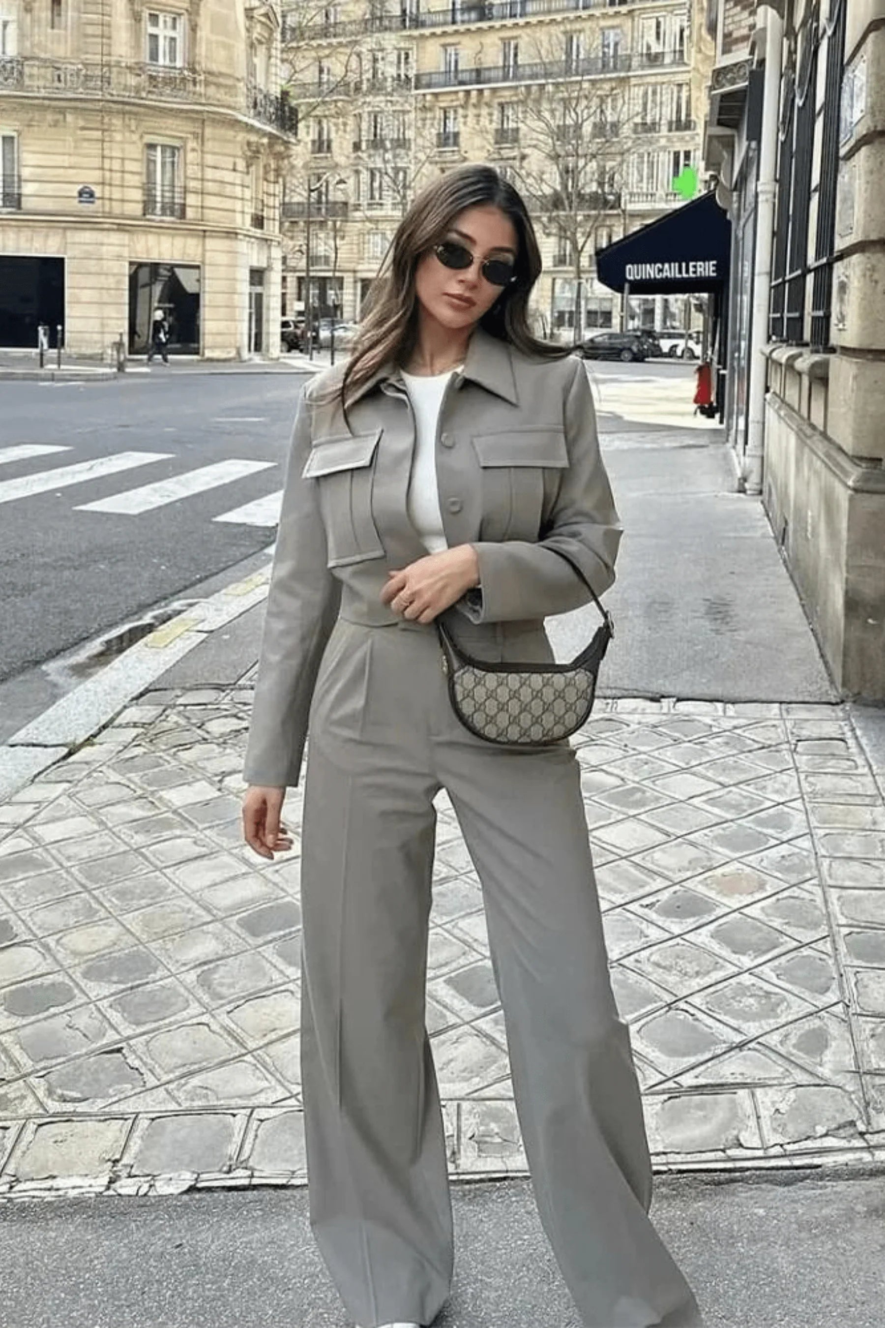 THE LUMARA — ESTILO FEMININO ALFAIATARIA CALÇA DE CINTURA ALTA PANTALONA - EMILY