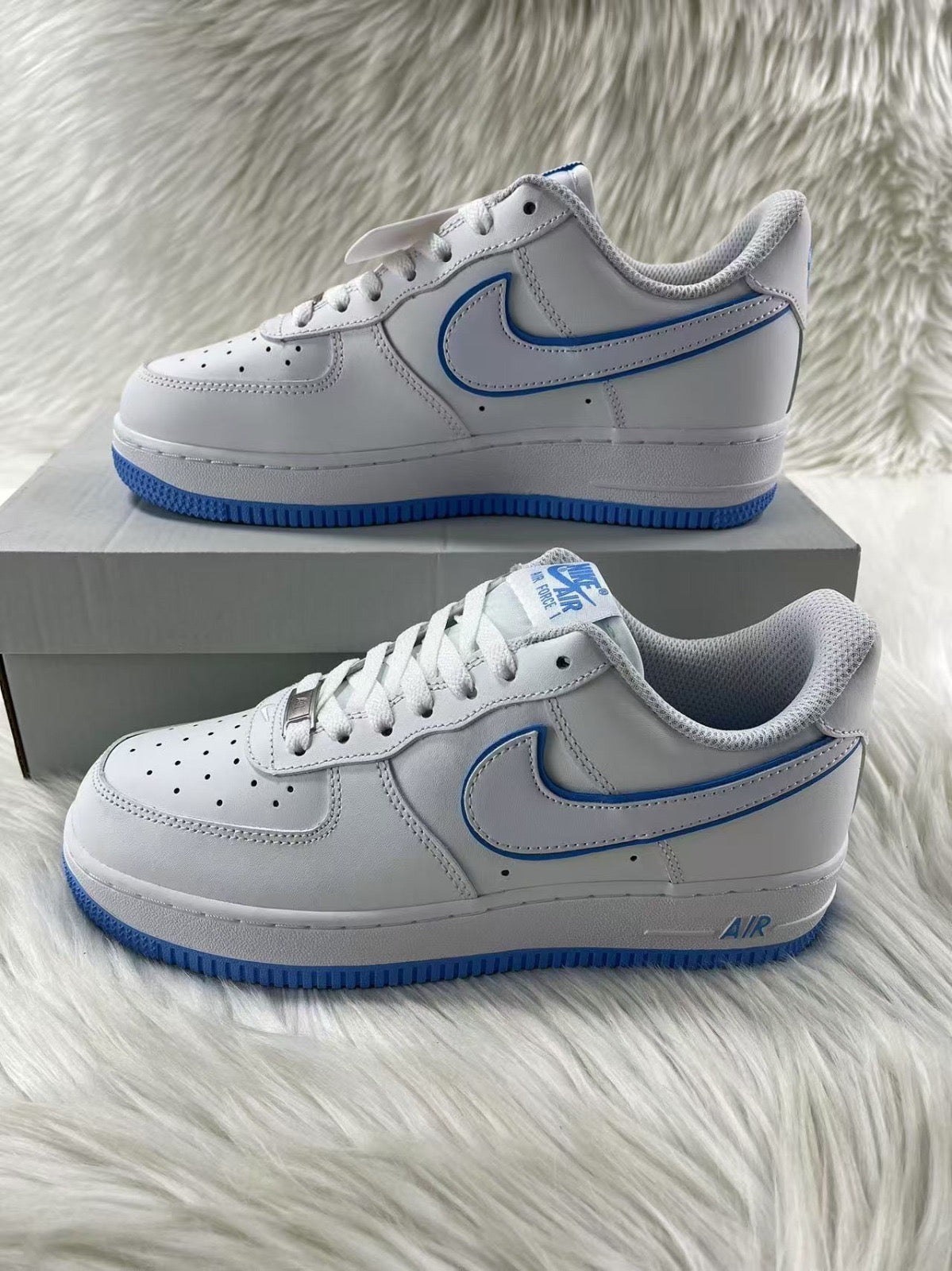 NIKE AIR FORCE 1 BRANCO/AZUL